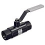 Кран стальной шаровой цельносварной ALSO КШ.М, DN 80 PN 25, 200мм, стандартнопроходной, муфта-муфта с ручкой
