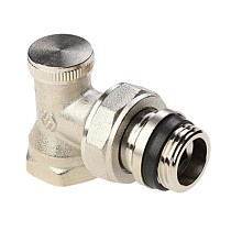 Клапан радиаторный настроечный DN 15 PN 10 угловой с уплотнением, под шестигранник MVI TR.111.04 купить в Самаре | "Проконсим"