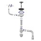 Сифон для мойки Unicorn В425P, 40х50 гибкий отвод, 3 1/2'' х40 чаша из нержавеющей стали, прямоугольный перелив купить в Самаре | "Проконсим"