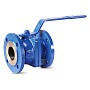 Кран шаровой DN 200 PN 16 чугунный 400мм уплотнение PTFE фланцевый FAF 1100200