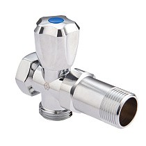 Вентиль латунный проходной MVI BV.460 DN 15 +отверстие 20 PN 10 удлиненный хромированный муфта-штуцер маховик купить в Самаре | "Проконсим"