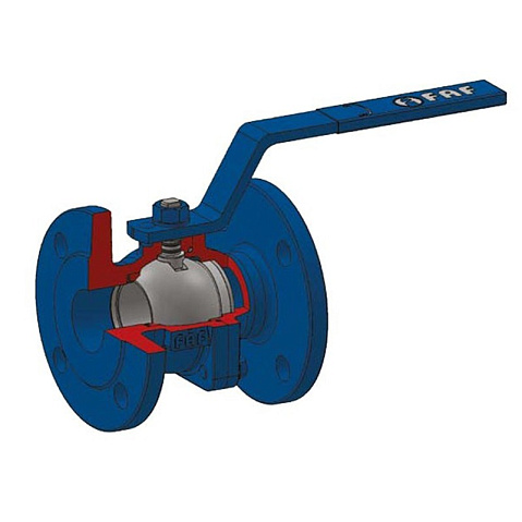 Кран шаровой DN 200 PN 16 чугунный 400мм уплотнение PTFE фланцевый FAF 1100200  купить в Самаре | "Проконсим"
