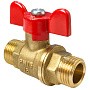 Кран латунный шаровой Valfex.219.LB1 11Б27фт1М DN 15 PN 40 штуцер-штуцер бабочка купить в Самаре | "Проконсим"