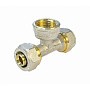 Тройники латунные для PEX труб DN 16-32 PN 10 обжимные никелированные с внутренней резьбой Valfex VF.332.N купить в Самаре | "Проконсим"