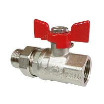 Краны латунные шаровые усиленные 11Б27фт1М DN 15-25 PN 40-63 бабочка американка Valfex Premium.227.NB1 купить в Самаре | "Проконсим"