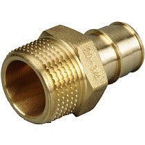 Муфты латунные для PEX труб DN 16-50 PN 10 под надвижную гильзу OP с наружной резьбой ONE PLUS купить в Самаре | "Проконсим"