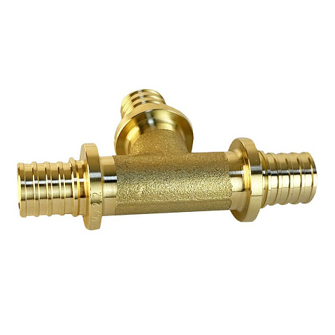 Тройники латунные для PEX труб DN 16-20 PN 16 под надвижную гильзу переходные Valfex VF.431.AF купить в Самаре | "Проконсим"