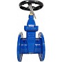 Задвижка чугунная 30ч39р DN 125 PN 10(16) с обрезиненным клином EPDM до 120гр. фланцевый ручной СИБЗТА