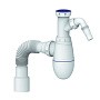 Сифон для мойки Unicorn В520V, 40х50 гибкий отвод, 1 1/2'' х40 с отводом для стиральной машины преходник 40х32 купить в Самаре | "Проконсим"