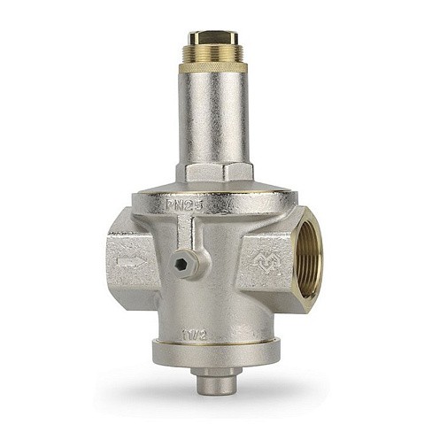 Регулятор давления VARMEGA VM128 DN 40 PN25 мембранный под манометр 13,1kv G-1 1/2'' никелированный купить в Самаре | "Проконсим"