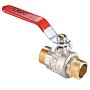 Кран латунный шаровой MVI BV.516 DN 15 PN 40 никелированный полнопроходной штуцер-штуцер рычаг купить в Самаре | "Проконсим"
