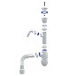 Сифон для мойки Unicorn В320VР, 40х50 гибкий отвод, 1 1/2'' х40 пластиковая чаша с отводом для стиральной машины купить в Самаре | "Проконсим"