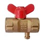 Кран латунный шаровой 11Б27п(М)1 DN 15 PN 16 трёхходовой под манометр G1/2"-М20х1,5 муфта-муфта бабочка Пензапромарматура купить в Самаре | "Проконсим"