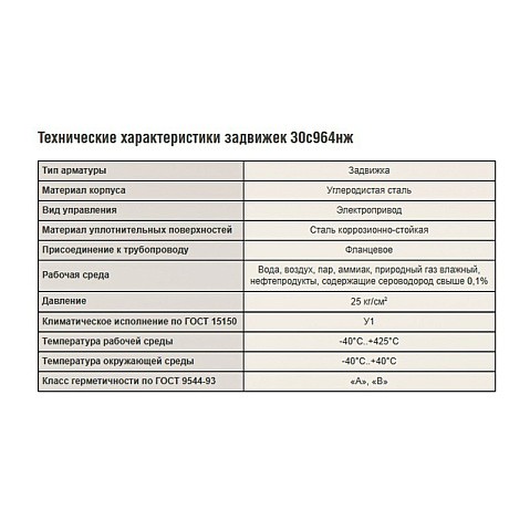 Задвижка стальная 30с964нж DN 80 PN 25 фланцевая под привод тип А, класс ''А'' L=280мм САЗ АВАНГАРД купить в Самаре | "Проконсим"