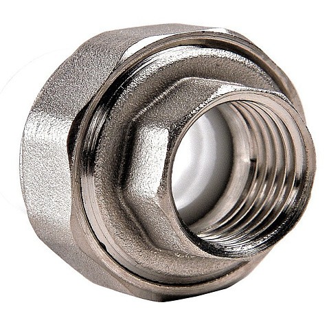 Муфта ПП разьемная 50-1 1/2'' PN 25 раструбная белая РВК купить в Самаре | "Проконсим"