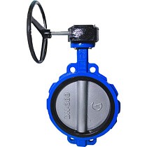 Затворы поворотные дисковые 32ч301р DN 250 PN 10-16 межфланцевые с редуктором ЛМЗ Семенов купить в Самаре | "Проконсим"