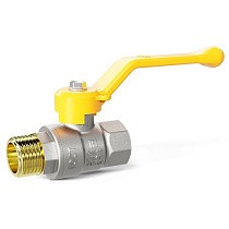 Краны латунные шаровые газовые DN 15-50 PN 25-40 никелированные рычаг муфта-штуцер LD Pride GAS купить в Самаре | "Проконсим"