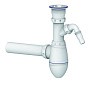 Сифон для мойки Unicorn В310V, 40х40 прямой отвод, 1 1/2'' х40 чаша из нержавеющей стали с отводом для стиральной машины купить в Самаре | "Проконсим"