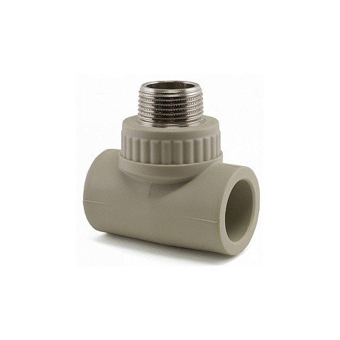 Тройник комбинированный НР VALFEX 25x25 PN 25 G-1/2'' НР серый купить в Самаре | "Проконсим"