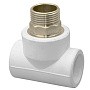 Тройники ПП DN 40-50 PN 25 комбинированные под ключ с наружной резьбой белые РТП купить в Самаре | "Проконсим"