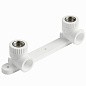 Угольник установочный двойной ПП 20-1/2'' PN 25 с внутренней резьбой белый Pro Aqua PA280008P купить в Самаре | "Проконсим"