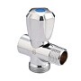Вентиль латунный проходной MVI BV.461 DN 15 +отверстие 20 PN 10 хромированный муфта-штуцер маховик купить в Самаре | "Проконсим"