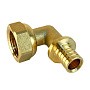 Угольник латунный для PEX труб 16-1/2'' PN 16 S-2,2мм под надвижную гильзу Valfex VF.455.AF купить в Самаре | "Проконсим"