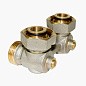 Узел нижнего подключения Vekotrim DN 15 PN 10 угловой двухтрубный 20-3/4'' под евроконус, муфта купить в Самаре | "Проконсим"