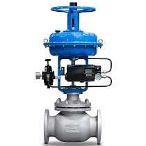 Клапаны стальные запорно-регулирующие DN 25-80 PN 4 с пневмоприводом 300гр. МА-С-560-25-3-У1 с ручным дублером КПСР купить в Самаре | "Проконсим"