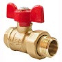 Краны латунные шаровые 11Б27фт1М DN 15-20 PN 25 бабочка американка Valfex Optima.227.LOB1 купить в Самаре | "Проконсим"
