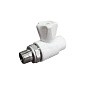 Кран шаровой для радиатора ПП 25-3/4'' PN 25 прямой с американкой белый VALFEX  купить в Самаре | "Проконсим"