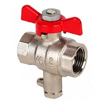Краны латунные шаровые MVI BV.649 DN 15 PN 25 никелированные под термодатчик муфта-муфта бабочка купить в Самаре | "Проконсим"