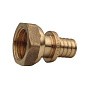 Муфта латунная для PEX труб  16-1/2''  PN 16  под надвижную гильзу с накидной гайкой  РосТурПласт купить в Самаре | "Проконсим"