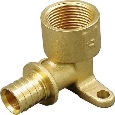 Угольник латунный для PEX труб 16-1/2'' PN 10 под надвижную гильзу с внутренней резьбой ONE PLUS купить в Самаре | "Проконсим"