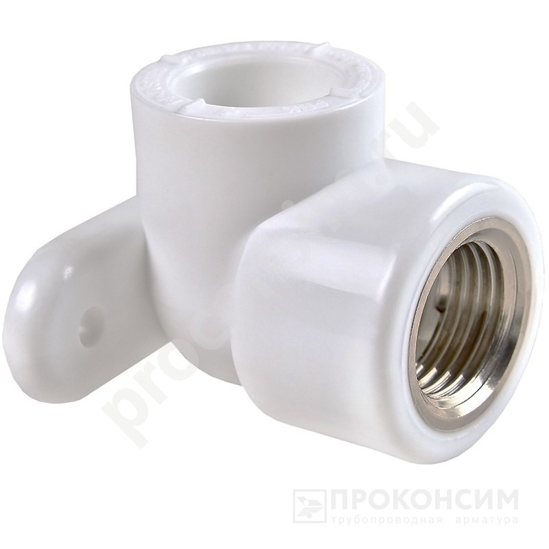 Цена по запросу.  . Угольник установочный ПП 16-1/2'' PN 25 белый РВК 21011 (930659307) со склада Проконсим в Самаре