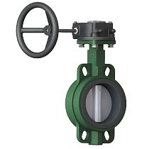 Затворы чугунные дисковые DN 40-600 PN 16 межфланцевые с чугунным диском с редуктором GALA Тип.2302H-G купить в Самаре | "Проконсим"