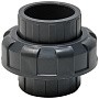 Муфта разборная НПВХ DN 50 PN 16 клеевая уплотнение EPDM черная Aquaviva BOD0500 купить в Самаре | "Проконсим"