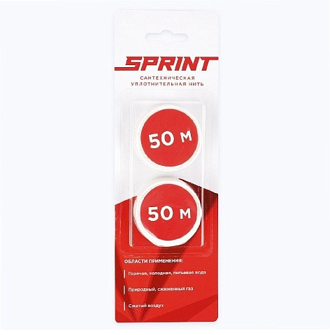 Уплотнительная нить Sprint набор катушек 2х50м, блистер купить в Самаре | "Проконсим"