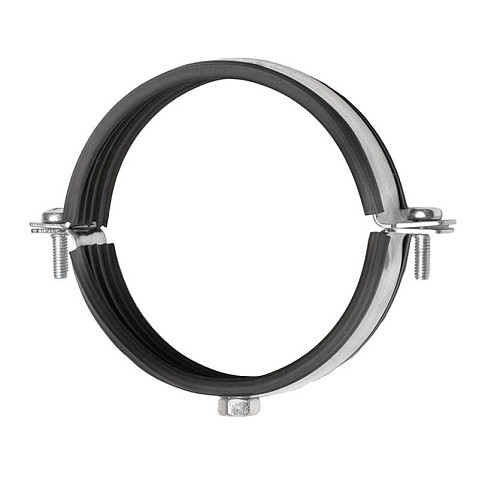 Хомут стальной оцинкованный 2 1/2'' (74-80) М8 без крепежа купить в Самаре | "Проконсим"