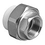 Муфта комбинированная ПП 20-1/2'' PN 25 разъёмная с внутренней резьбой белая VALFEX  купить в Самаре | "Проконсим"