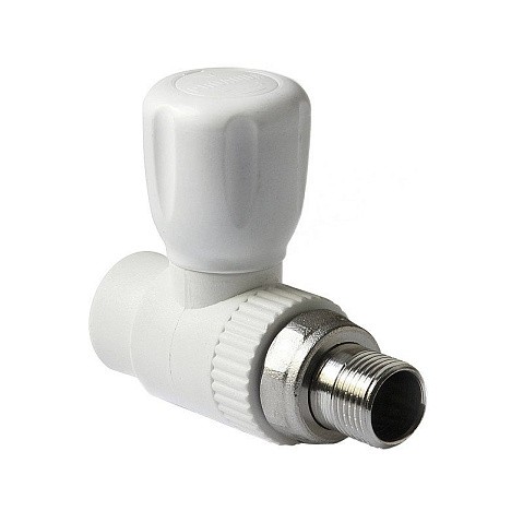 Кран шаровой для радиатора ПП 25-3/4'' PN 25 прямой с американкой белый Pro Aqua PA41010 купить в Самаре | "Проконсим"