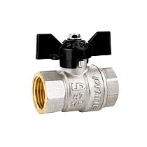 Краны латунные шаровые DN 15-32 PN 25-40 никелированные бабочка муфта-муфта LD Pride 47.300 купить в Самаре | "Проконсим"