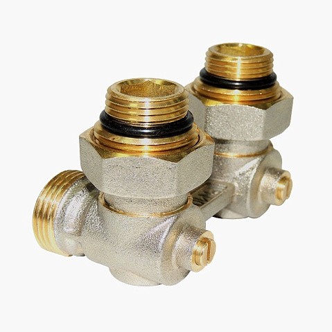 Узел нижнего подключения Vekotrim DN 15 PN 10 угловой двухтрубный 15-3/4'' с ниппелем, штуцер купить в Самаре | "Проконсим"