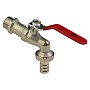 Краны водоразборные DN 15-20 PN 16 никелированные под шланг рычаг MVI (BV.633) купить в Самаре | "Проконсим"