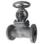 Клапан запорный стальной 15с22нж DN 15 PN 40 фланцевый 130мм до 420гр. РФ