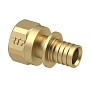 Муфта латунная для PEX труб  16-1/2''  PN 16  под надвижную гильзу с внутренней резьбой  РосТурПласт купить в Самаре | "Проконсим"
