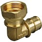 Угольник латунный для PEX труб 20-3/4'' PN 10 OP под надвижную гильзу с накидной гайкой ONE PLUS купить в Самаре | "Проконсим"