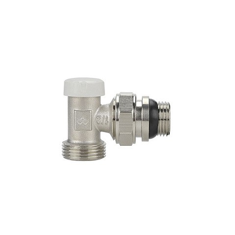 Клапан радиаторный VARMEGA VM10212 DN15x20 PN10 угловой настроечный G-1/2''х3/4'' еврокомус, с уплотнением штуцер купить в Самаре | "Проконсим"