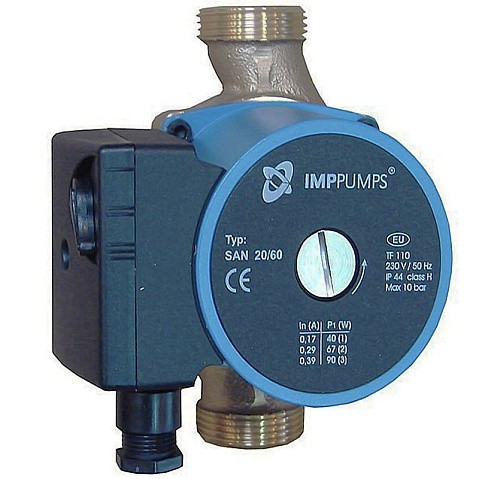 Насос циркуляционный с мокрым ротором IMP PUMPS SAN трехскоростной, резьбовой купить в Самаре | "Проконсим"