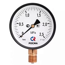 Мановакуумметр Росма ТМВ-510Р.05 общетехнический, 100мм, -0.1-0.5МПа, резьба G1/2'', с электронной приставкой тип V, радиальный, класс точности 1,5 купить в Самаре | "Проконсим"